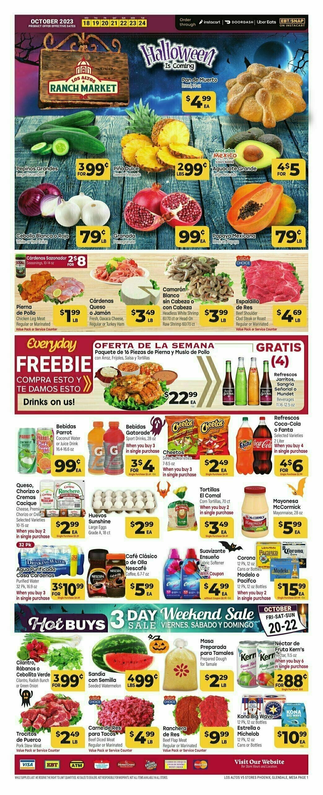 Cardenas Market Weekly Ad from October 18