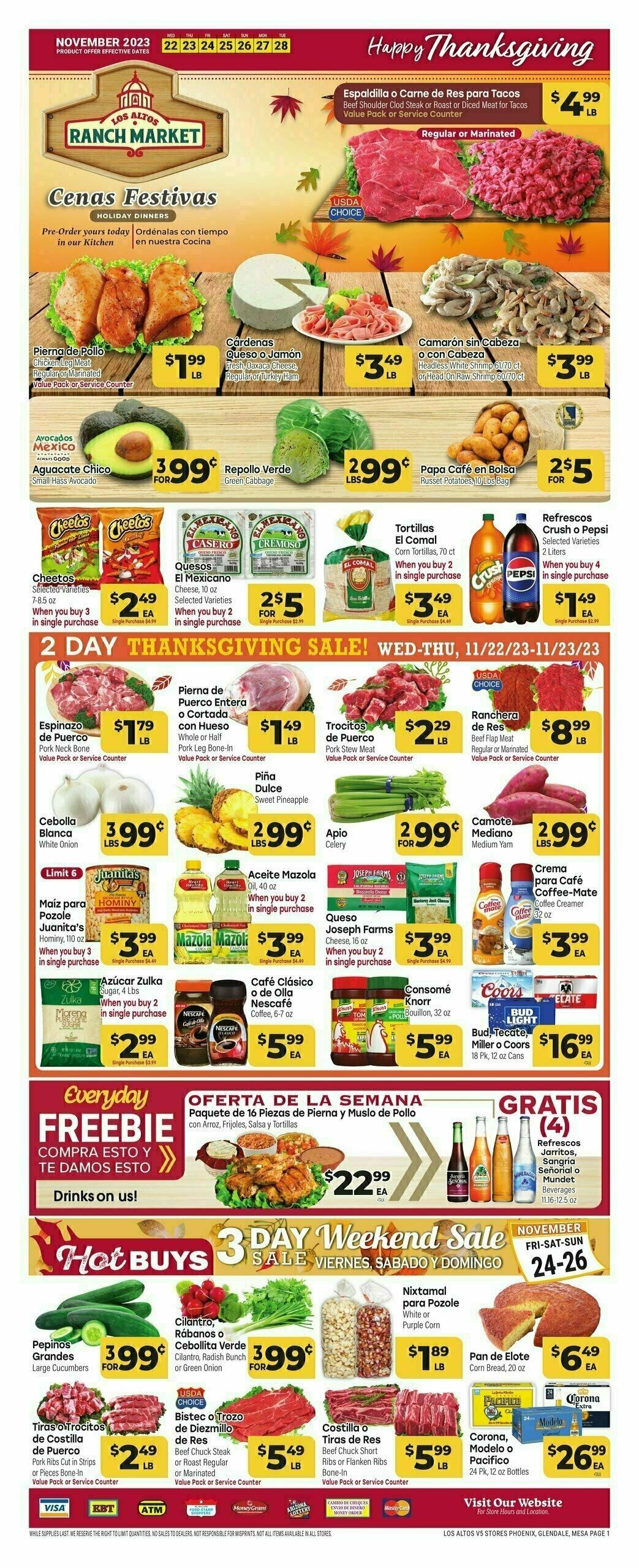 Cardenas Market Weekly Ad from November 22