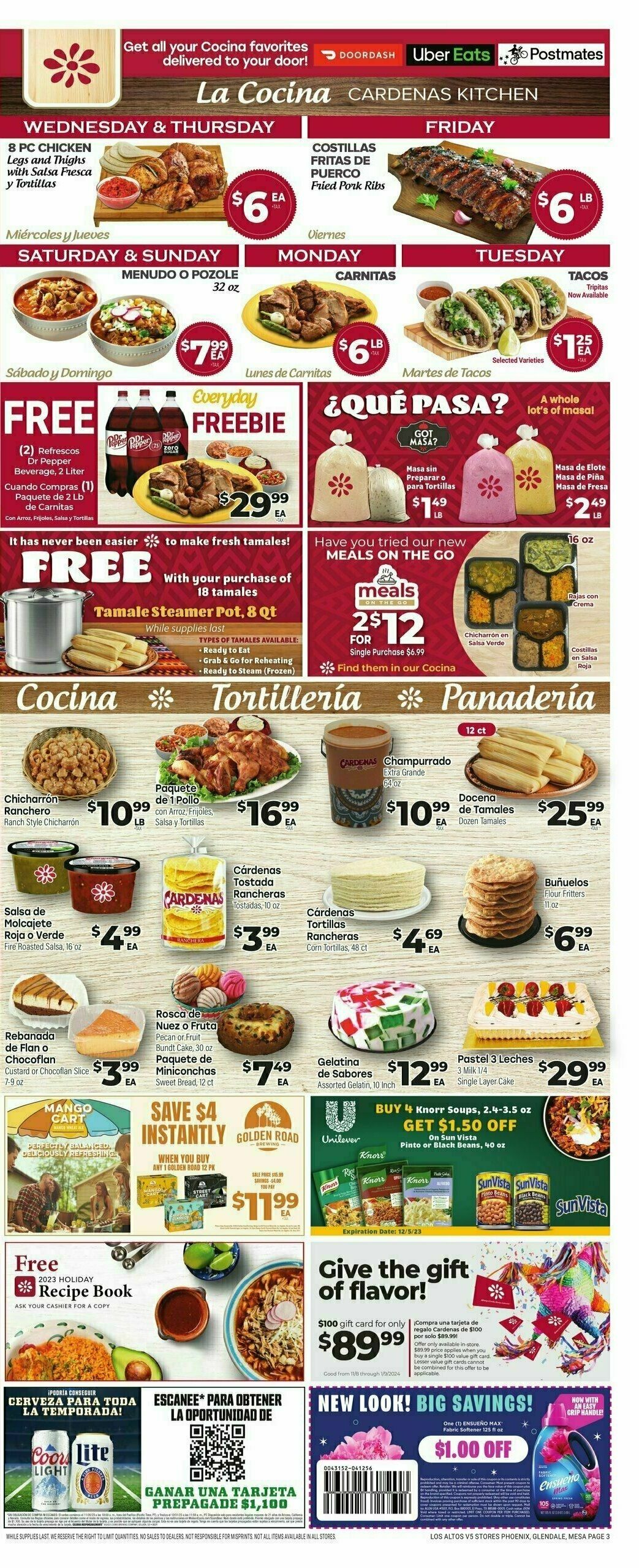 Cardenas Market Weekly Ad from November 29