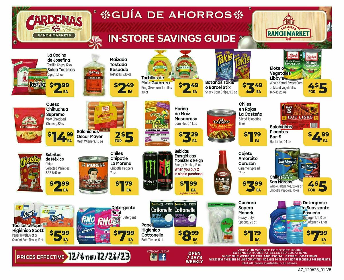 Cardenas Market Monthly Savings Guide Weekly Ad from December 6