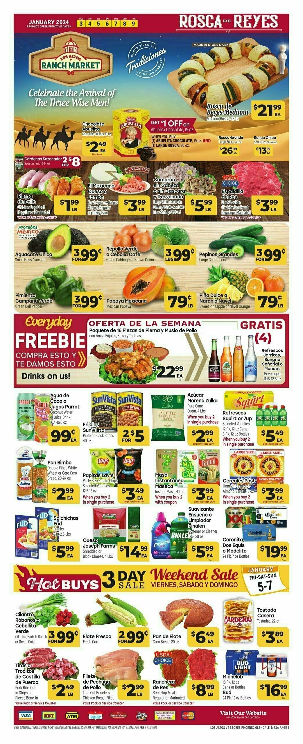 Cardenas Market Weekly Ad from January 3