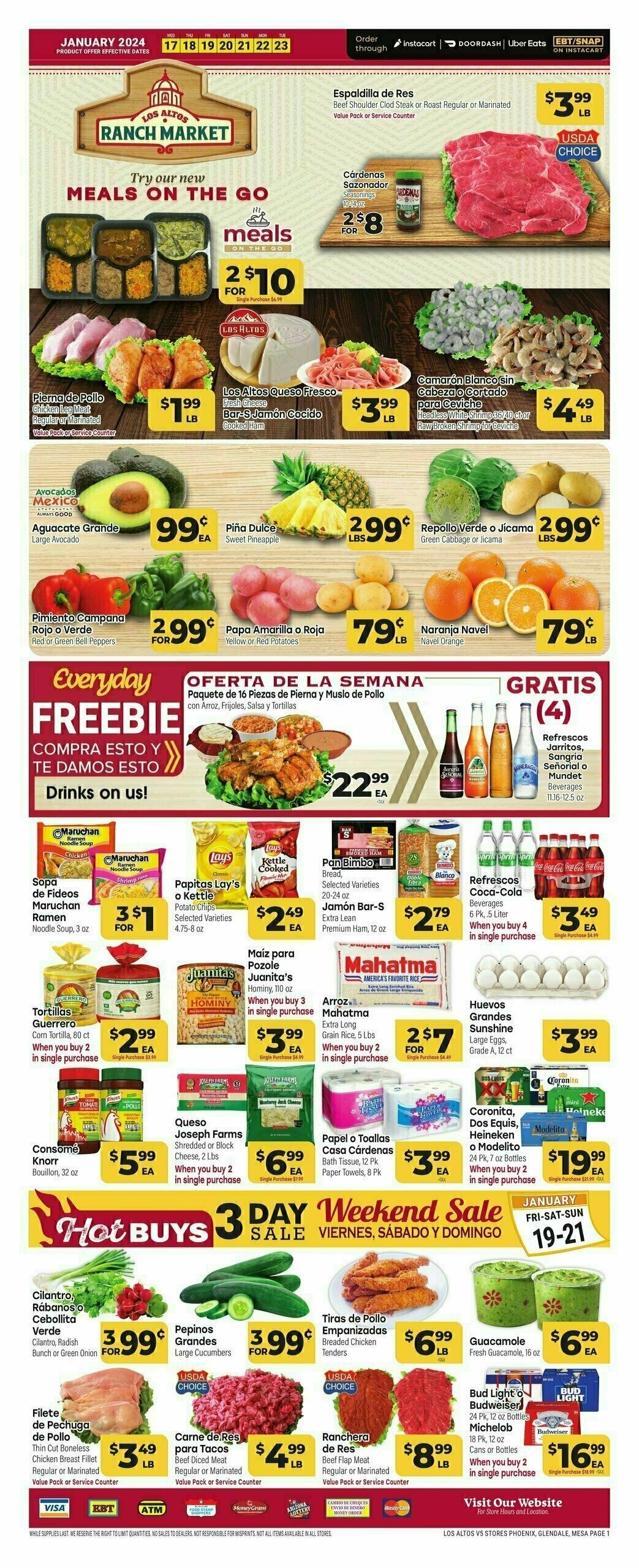 Cardenas Market Weekly Ad from January 17