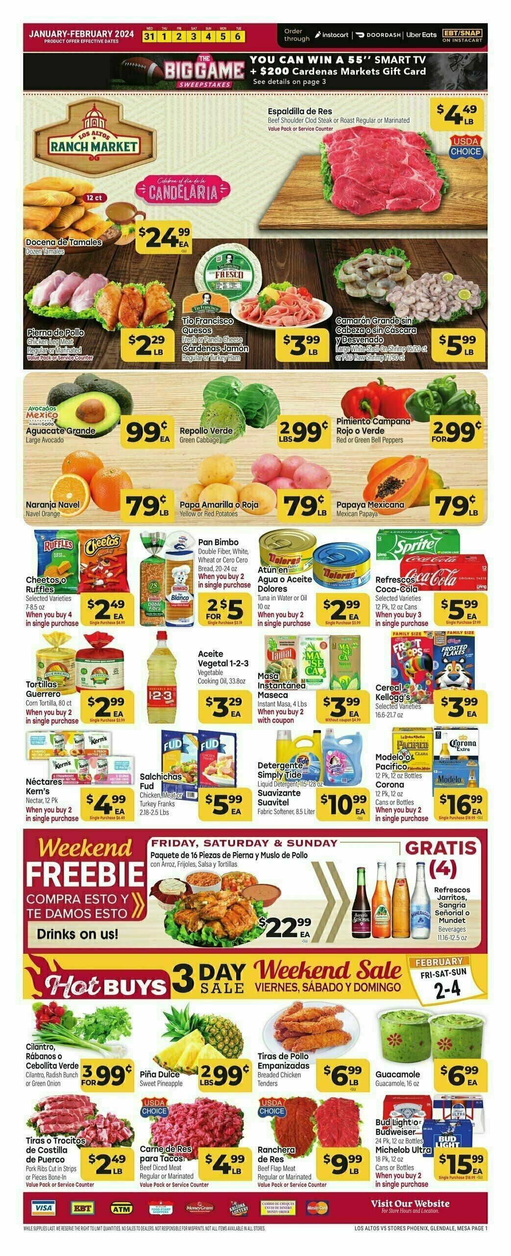 Cardenas Market Weekly Ad from January 31