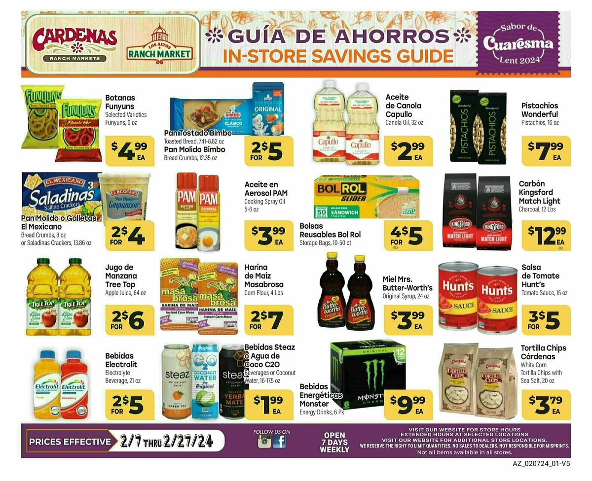 Cardenas Market Weekly Ad from February 7