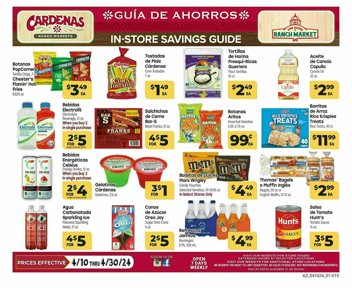 Cardenas Market Weekly Ad from April 10