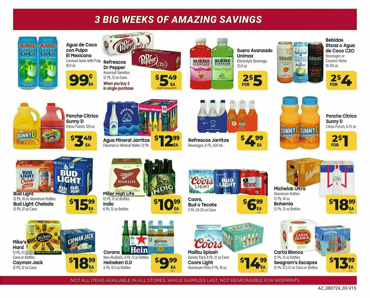 Cardenas Market Weekly Ad from August 7