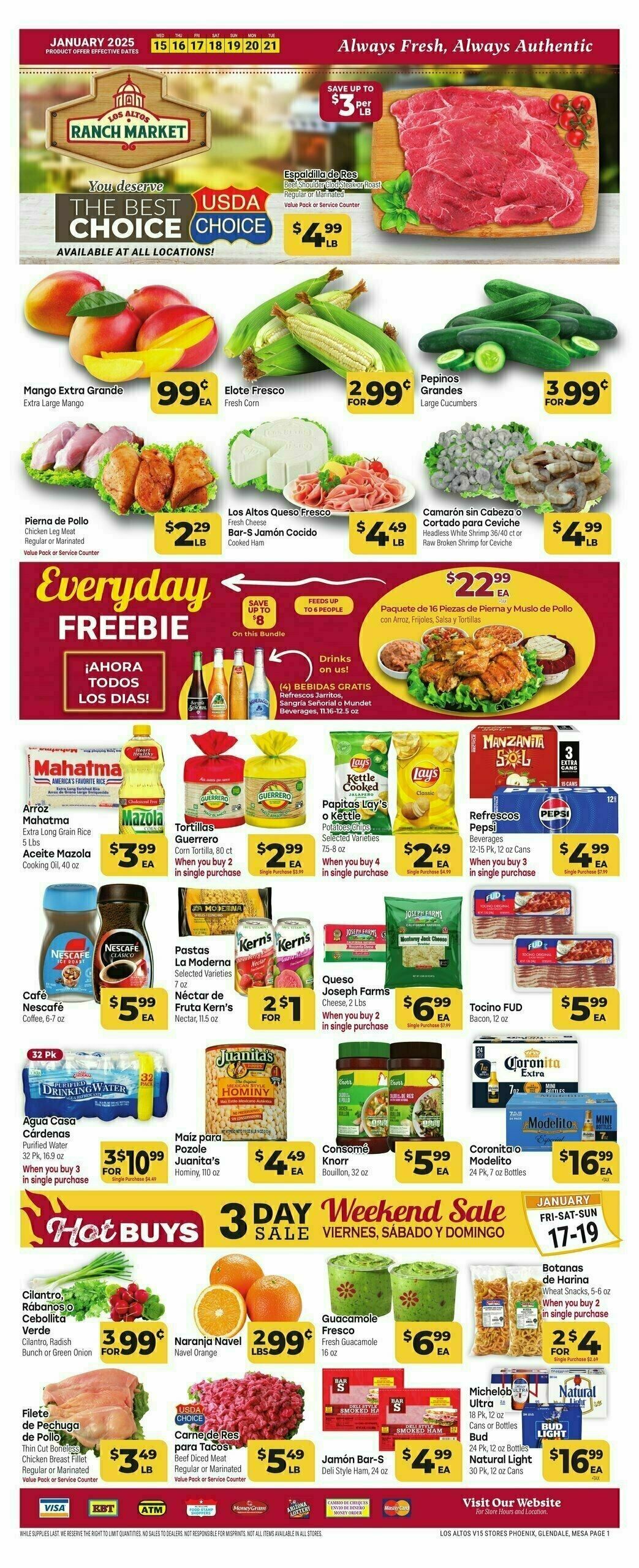 Cardenas Market Weekly Ad from January 15