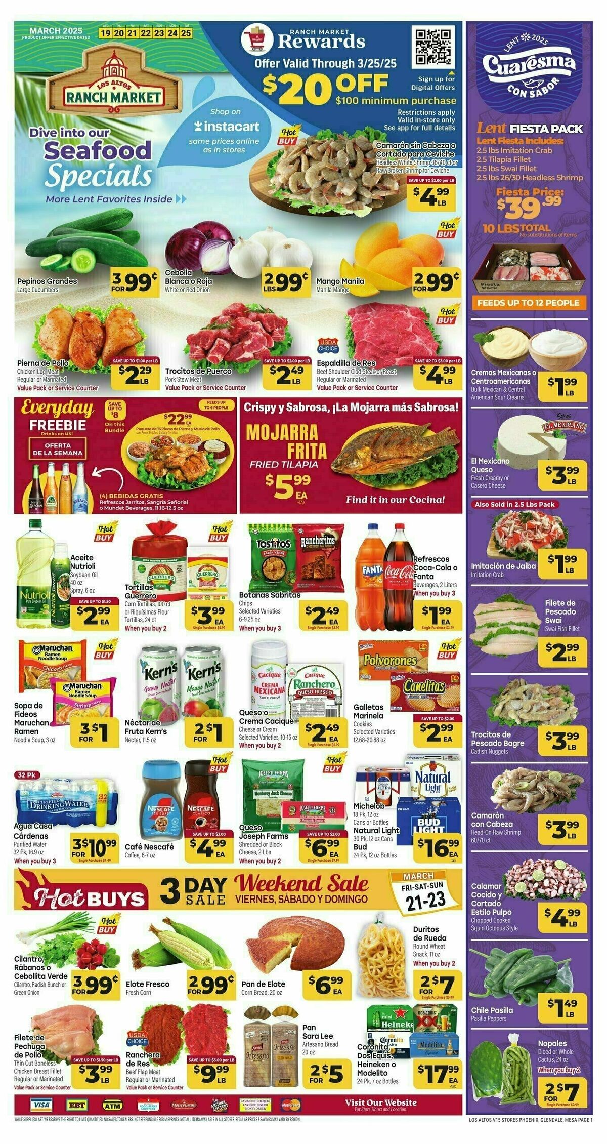 Cardenas Market Weekly Ad from March 19