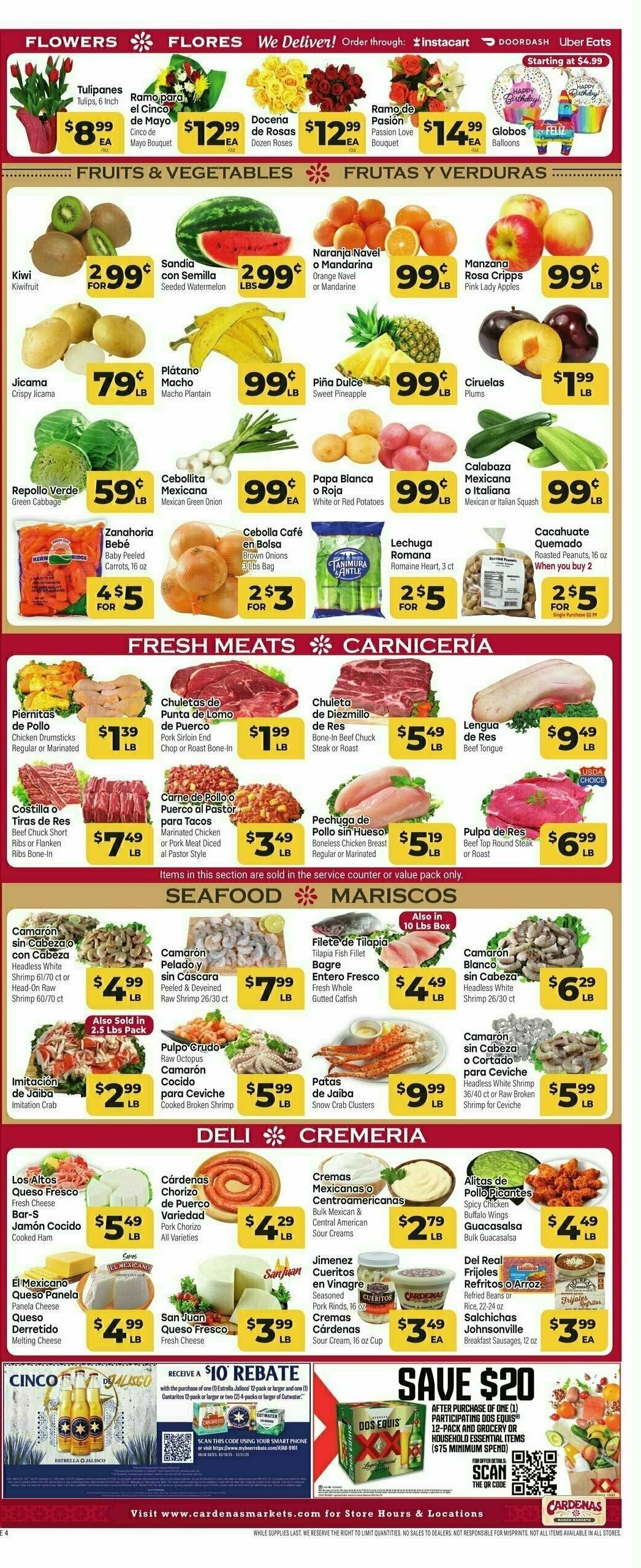 Cardenas Market Weekly Ad from April 30