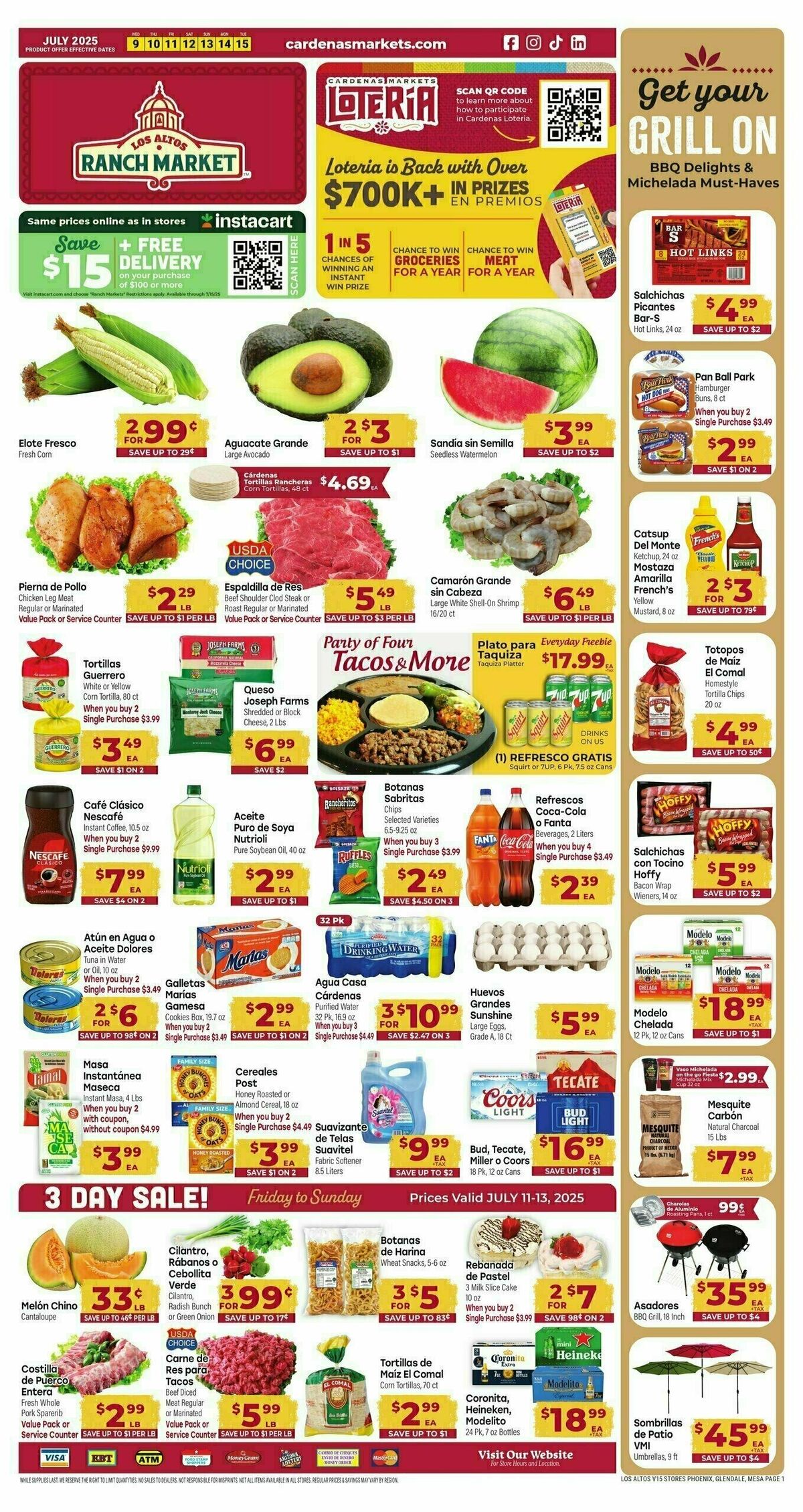 Cardenas Market Weekly Ad from July 9