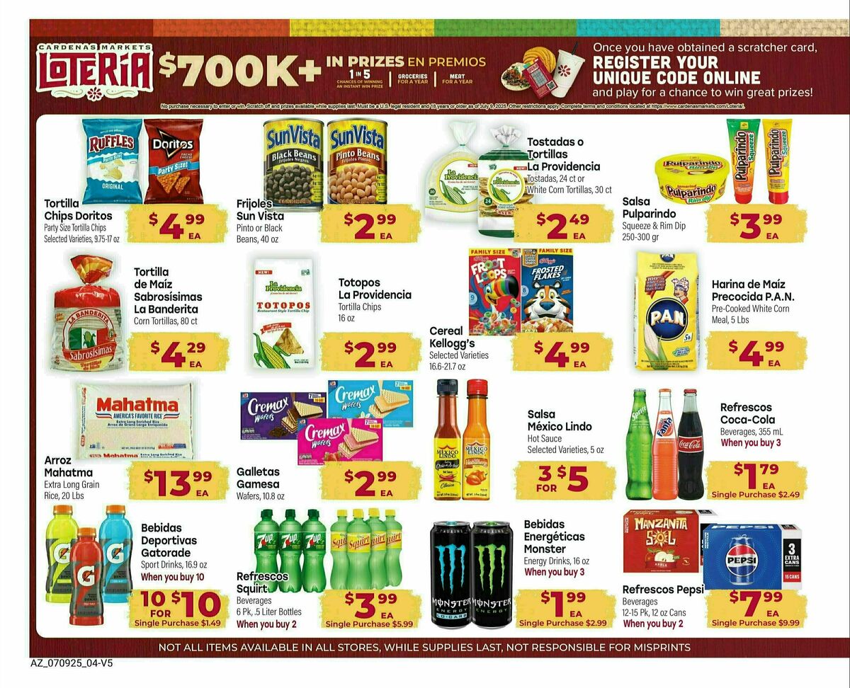 Cardenas Market Monthly Savings Guide Weekly Ad from July 9