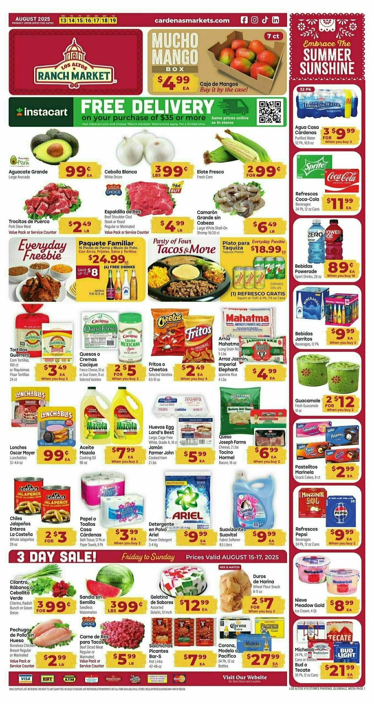 Cardenas Market Weekly Ad from August 13