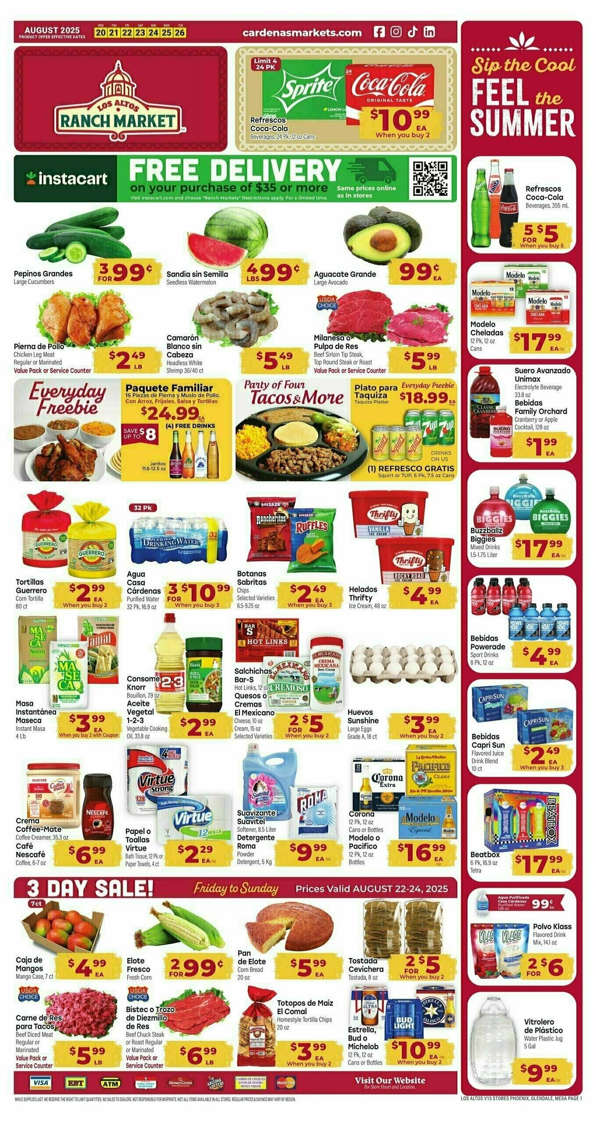 Cardenas Market Weekly Ad from August 20
