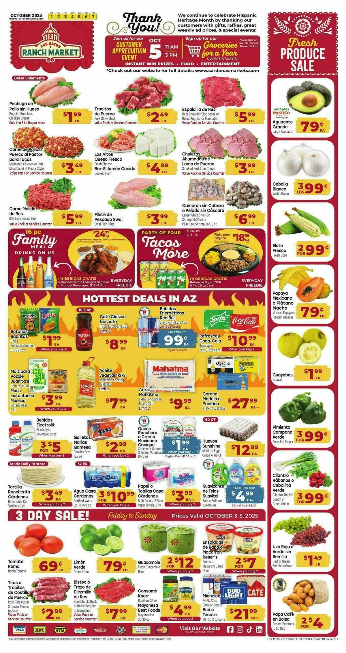 Cardenas Market Weekly Ad from October 1