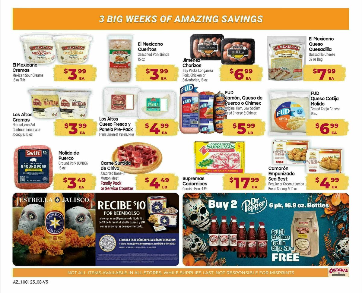 Cardenas Market October Savings Guide Weekly Ad from October 2