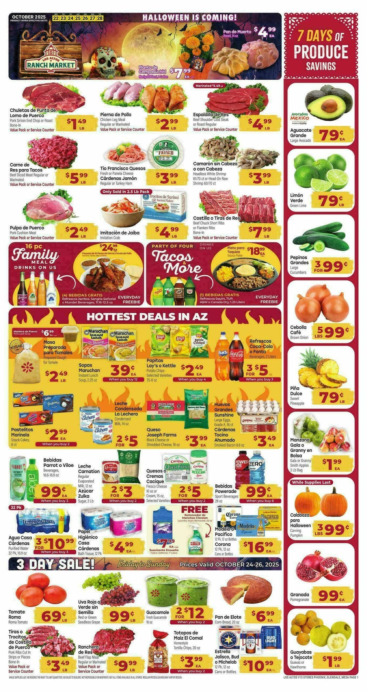 Cardenas Market Weekly Ad from October 22