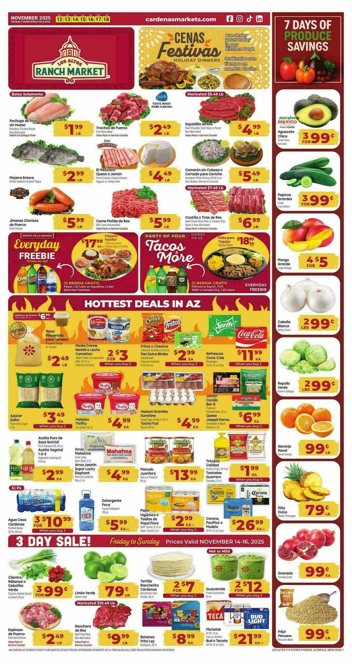 Cardenas Market Weekly Ad from November 12