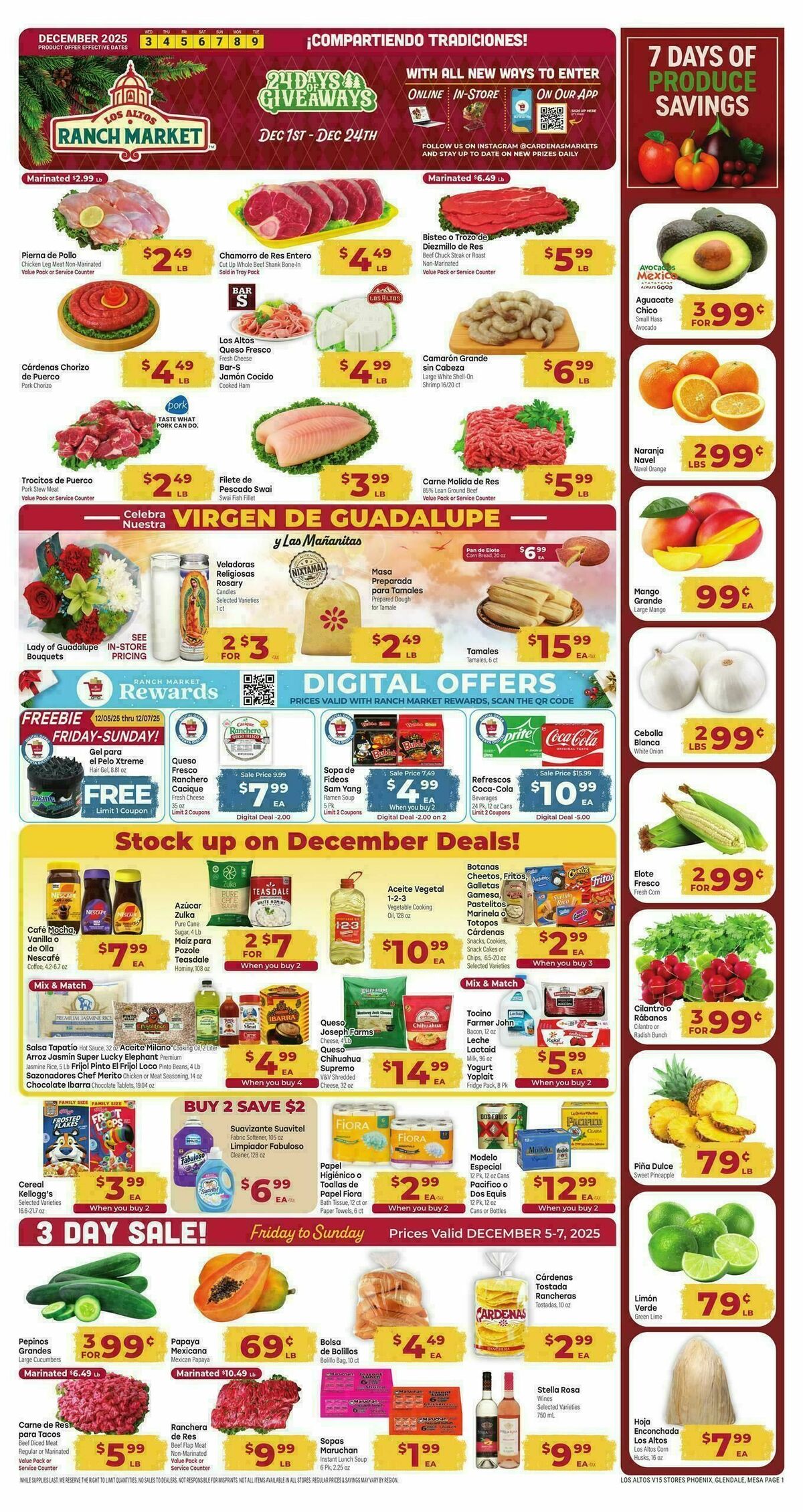 Cardenas Market Weekly Ad from December 3