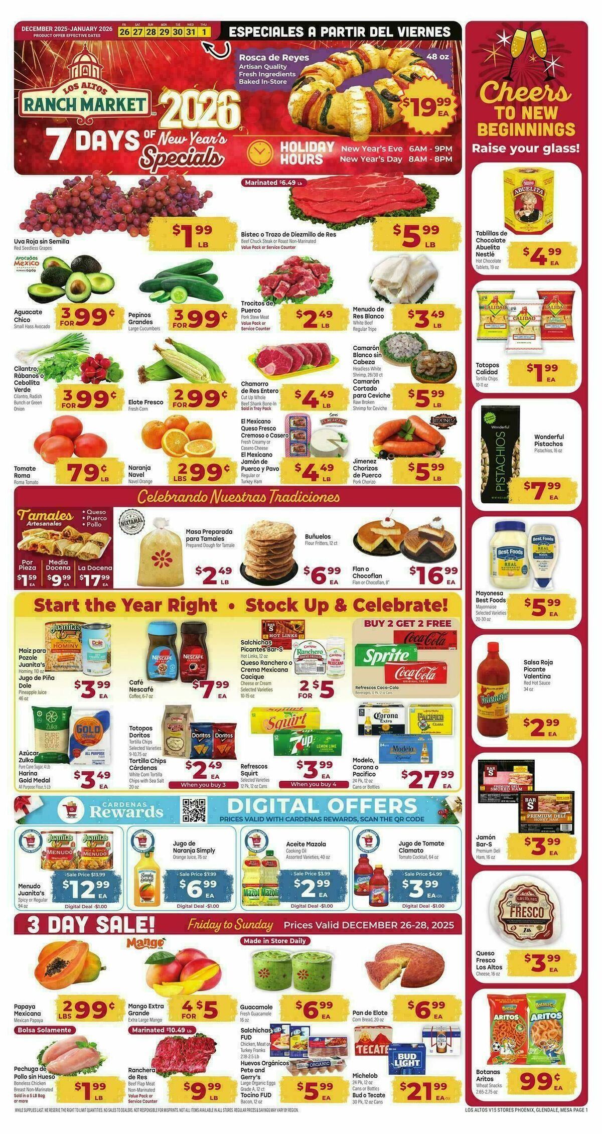 Cardenas Market Weekly Ad from December 26