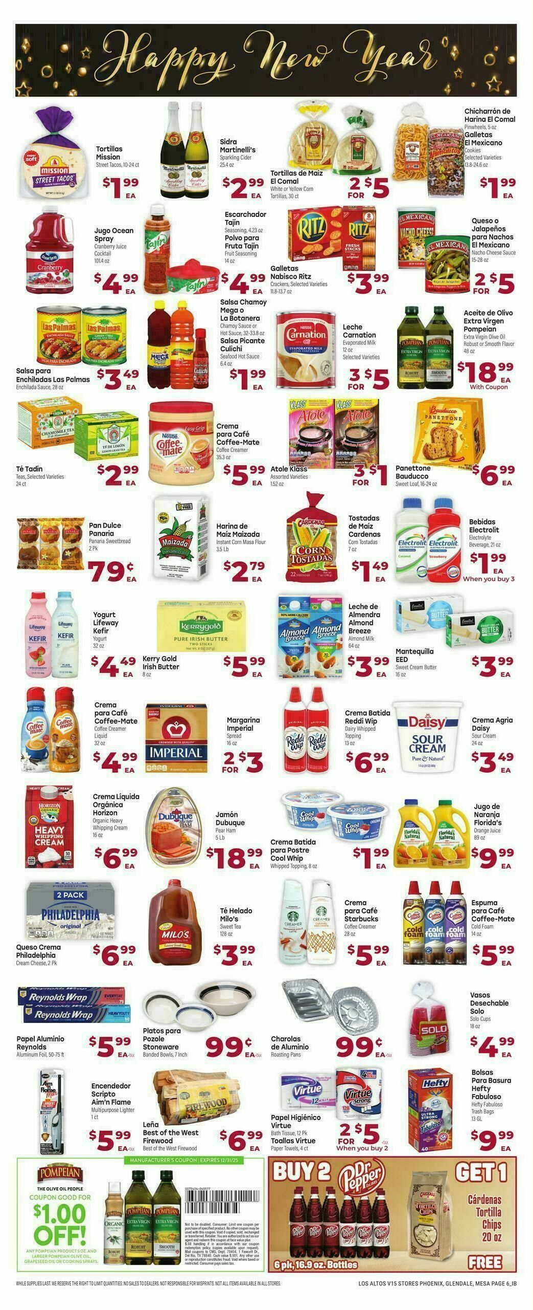 Cardenas Market Weekly Ad from December 26