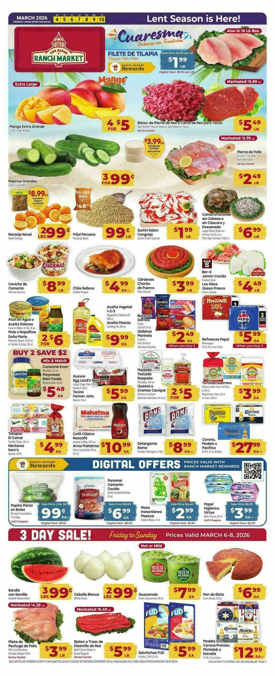 Cardenas Market Weekly Ad from March 4