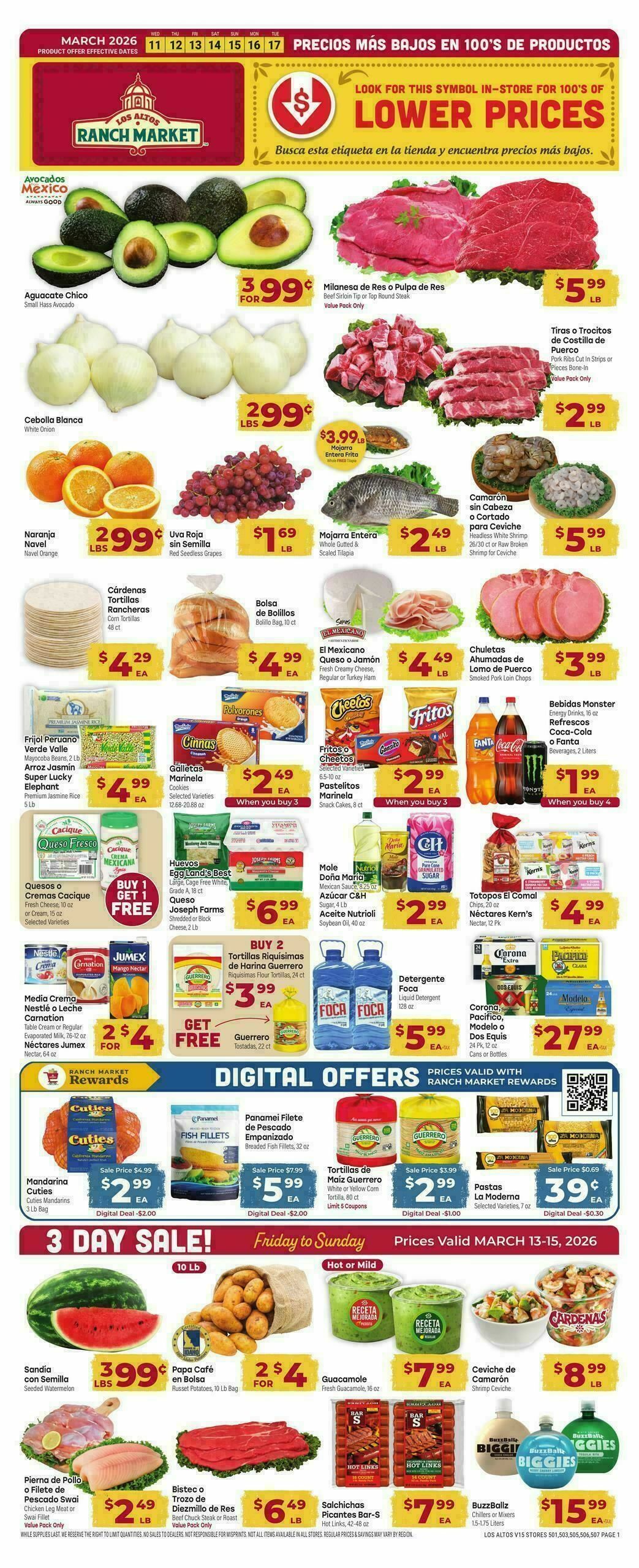 Cardenas Market Weekly Ad from March 11