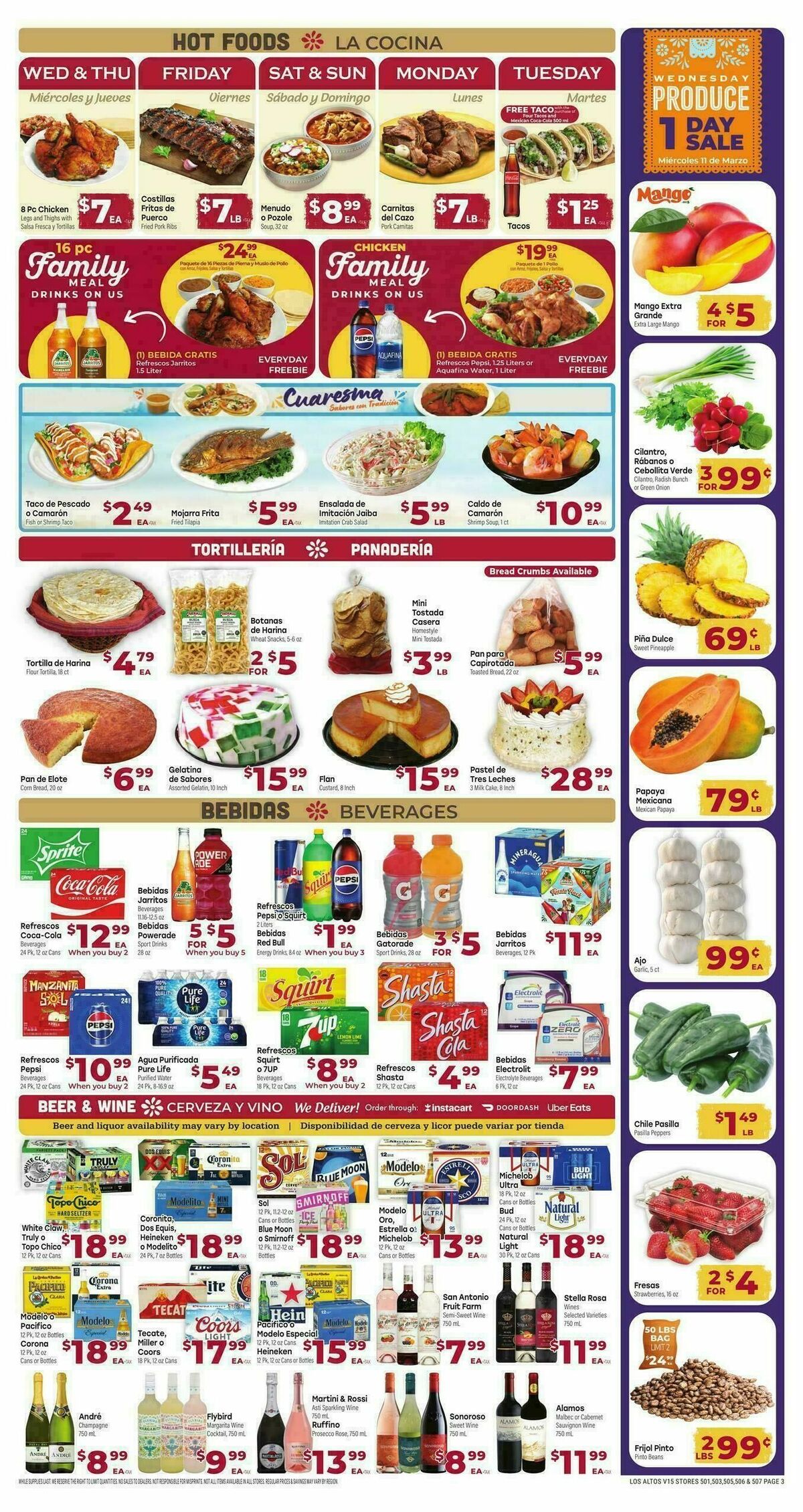 Cardenas Market Weekly Ad from March 11