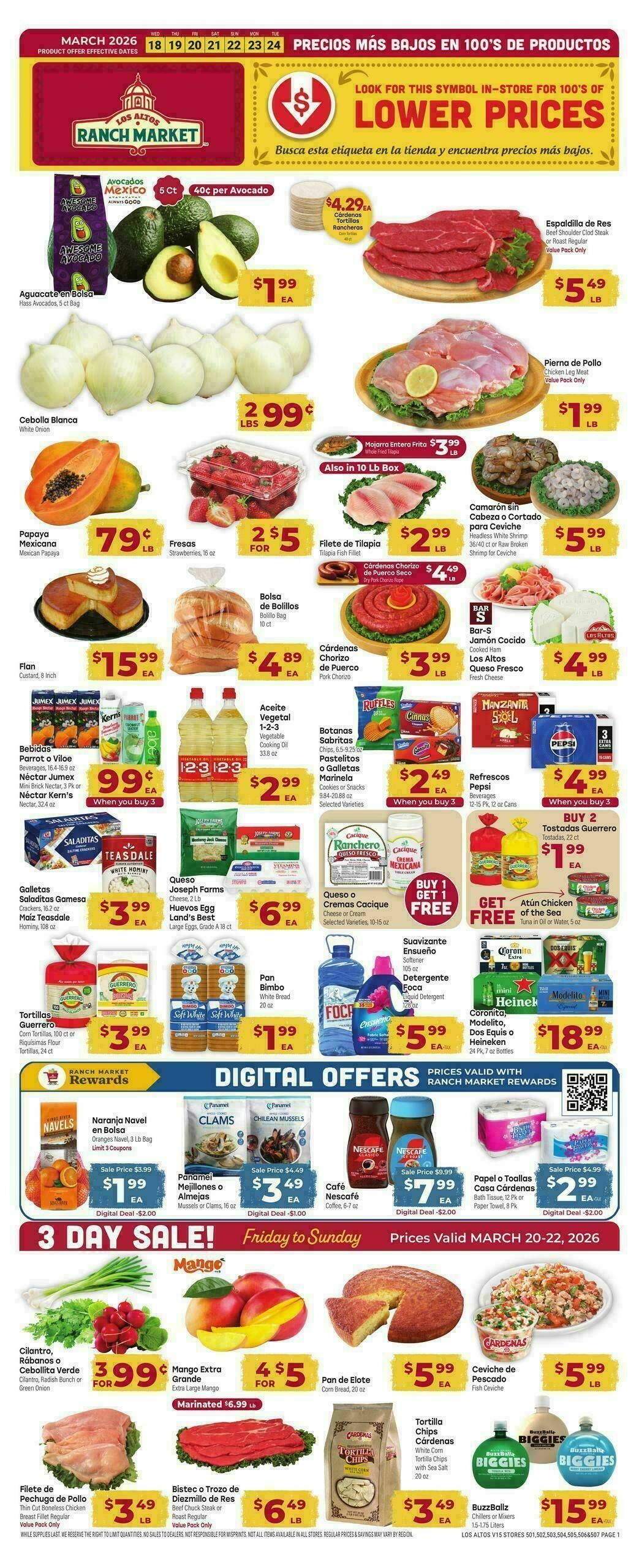 Cardenas Market Weekly Ad from March 18
