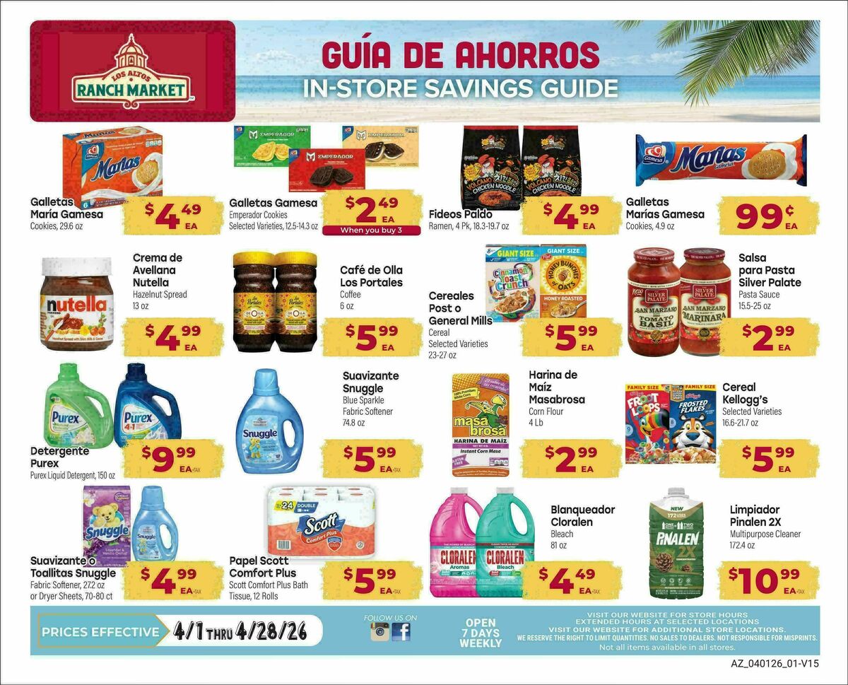 Cardenas Market Weekly Ad from April 1