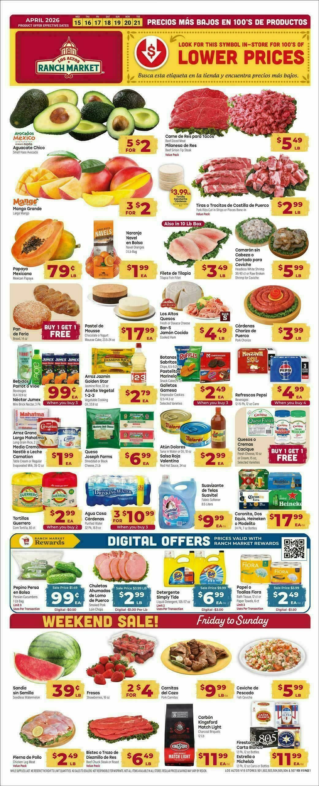 Cardenas Market Weekly Ad from April 15