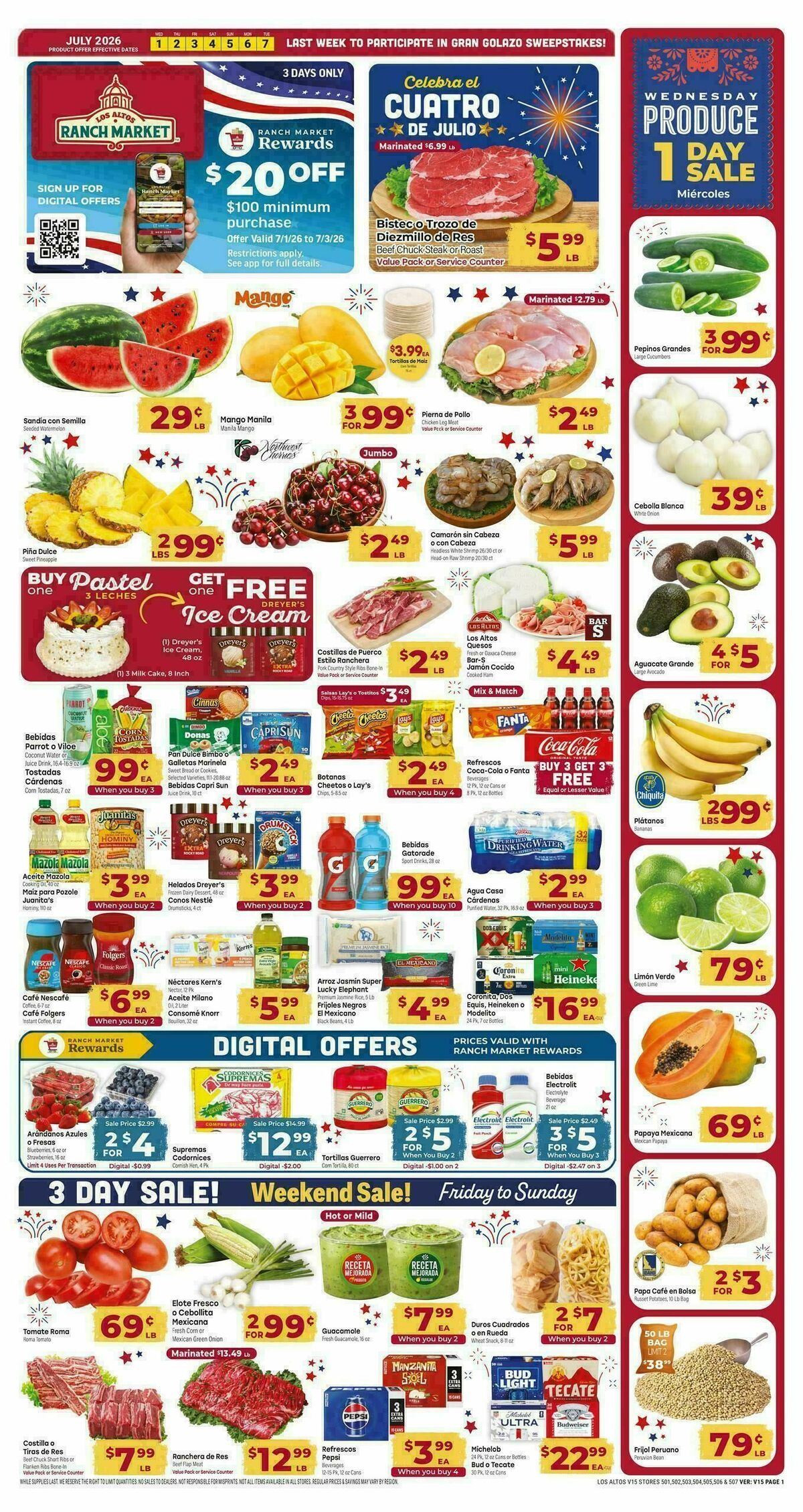 Cardenas Market Weekly Ad from July 1