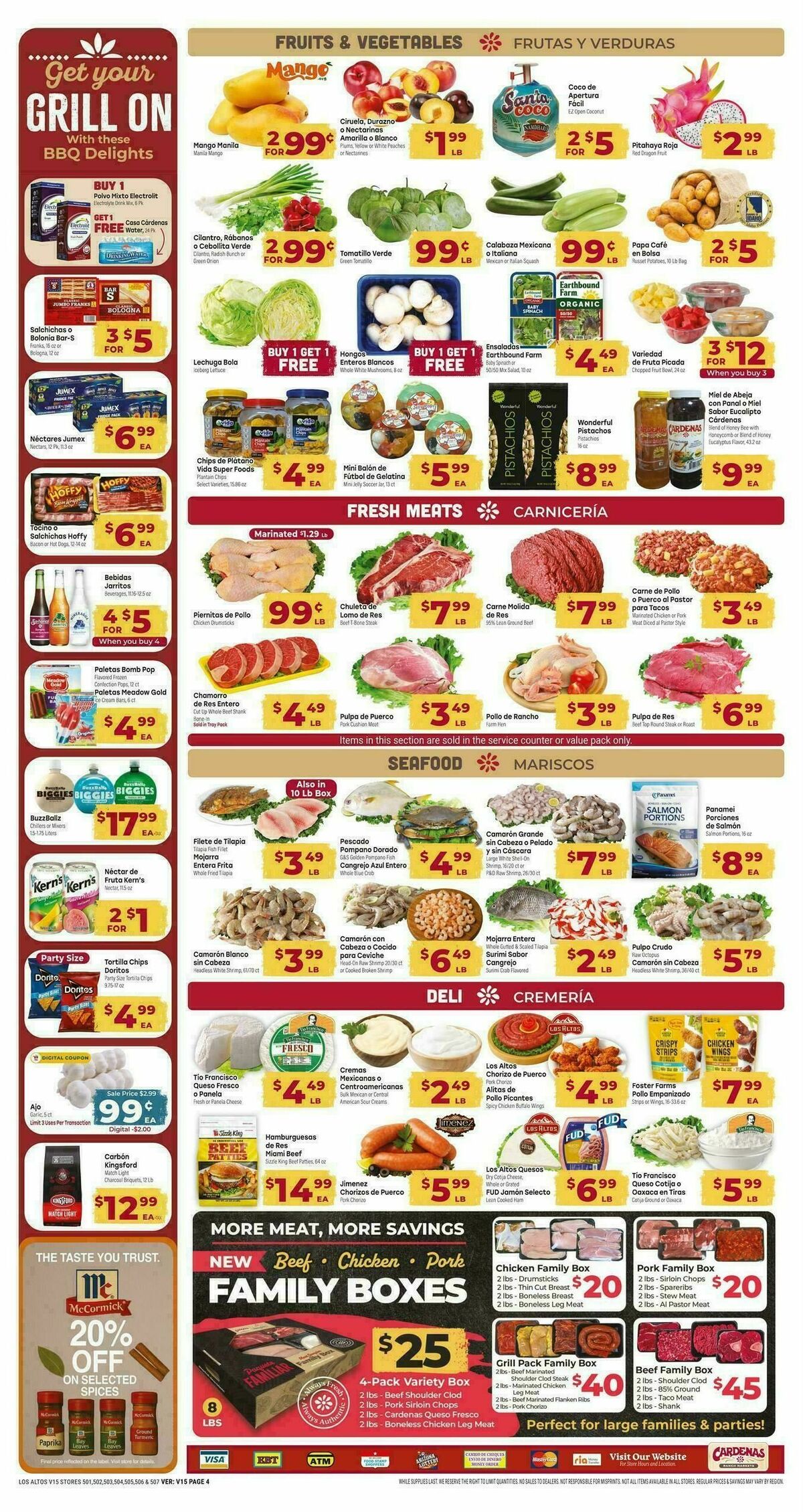 Cardenas Market Weekly Ad from July 15