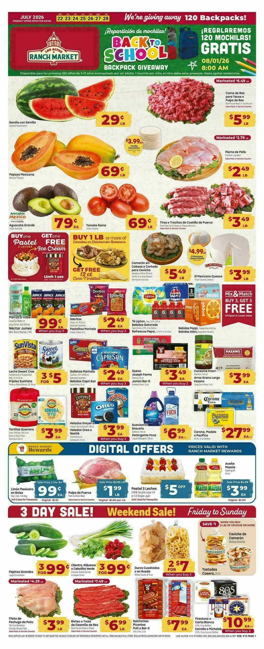 Cardenas Market Weekly Ad from July 22