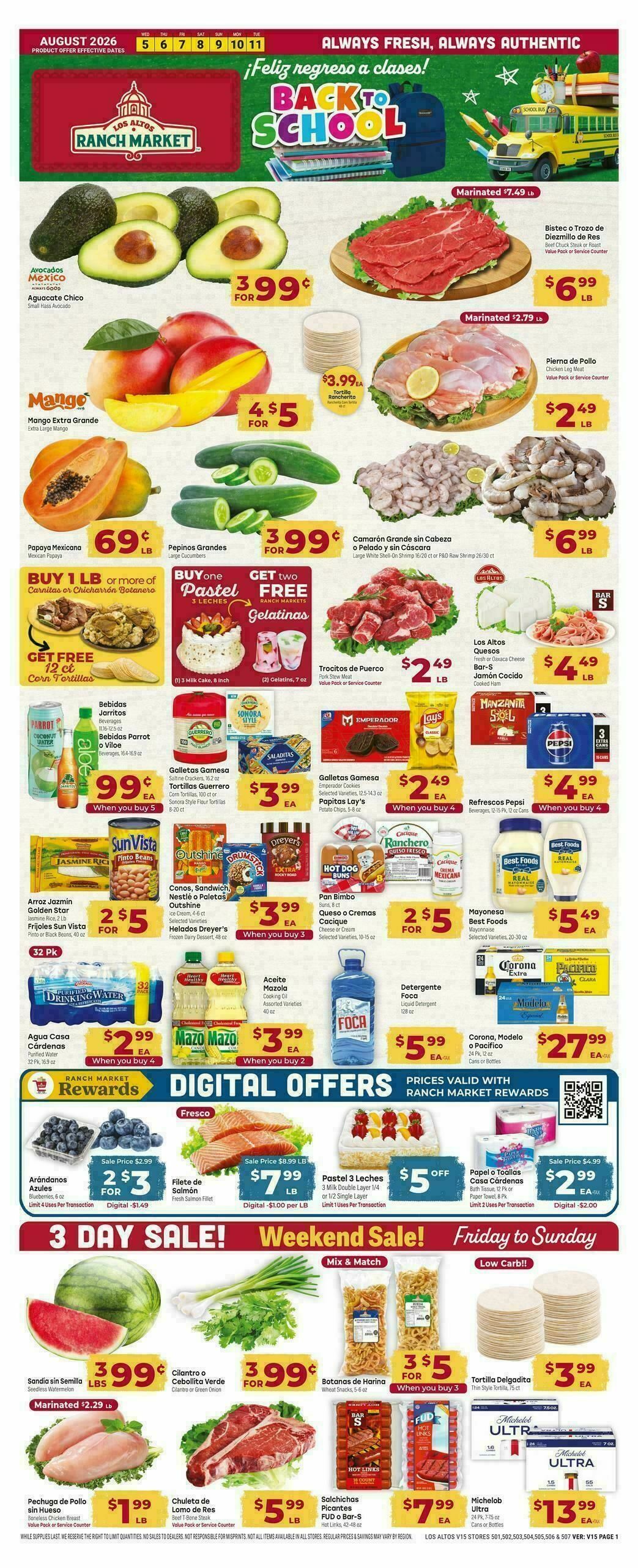 Cardenas Market Weekly Ad from August 5