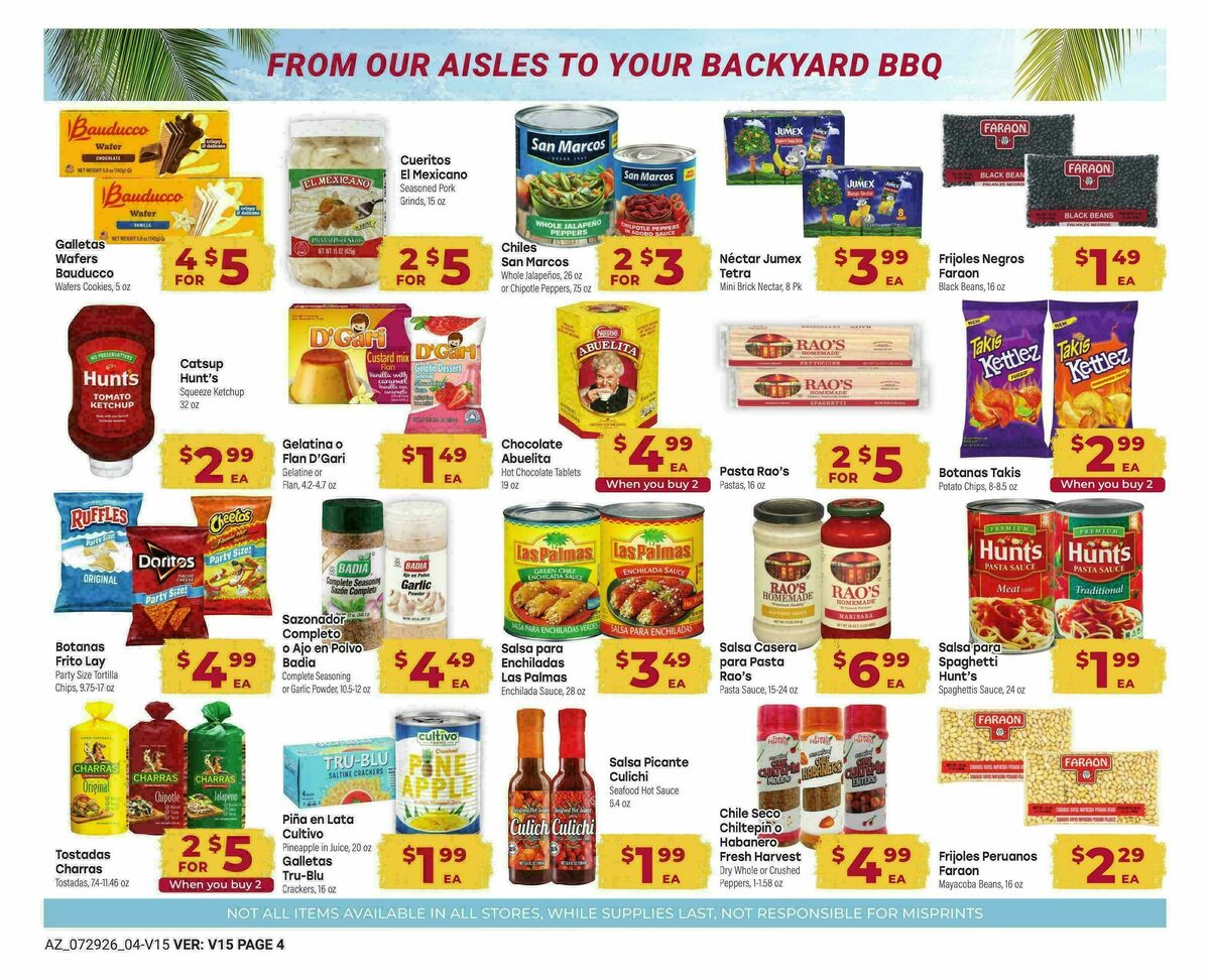 Cardenas Market Weekly Ad from July 29