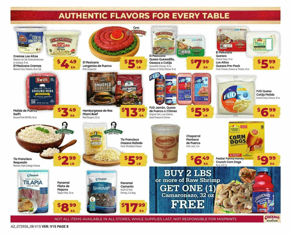 Cardenas Market Weekly Ad from July 29