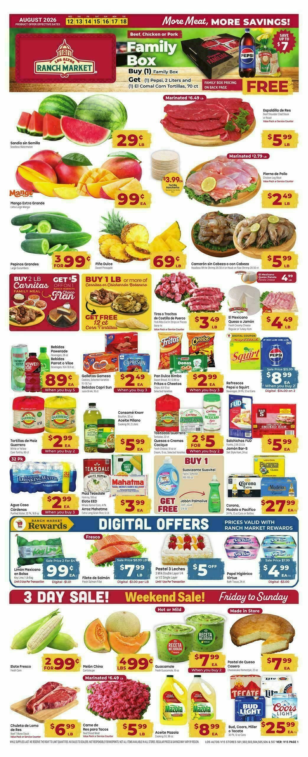 Cardenas Market Weekly Ad from August 12