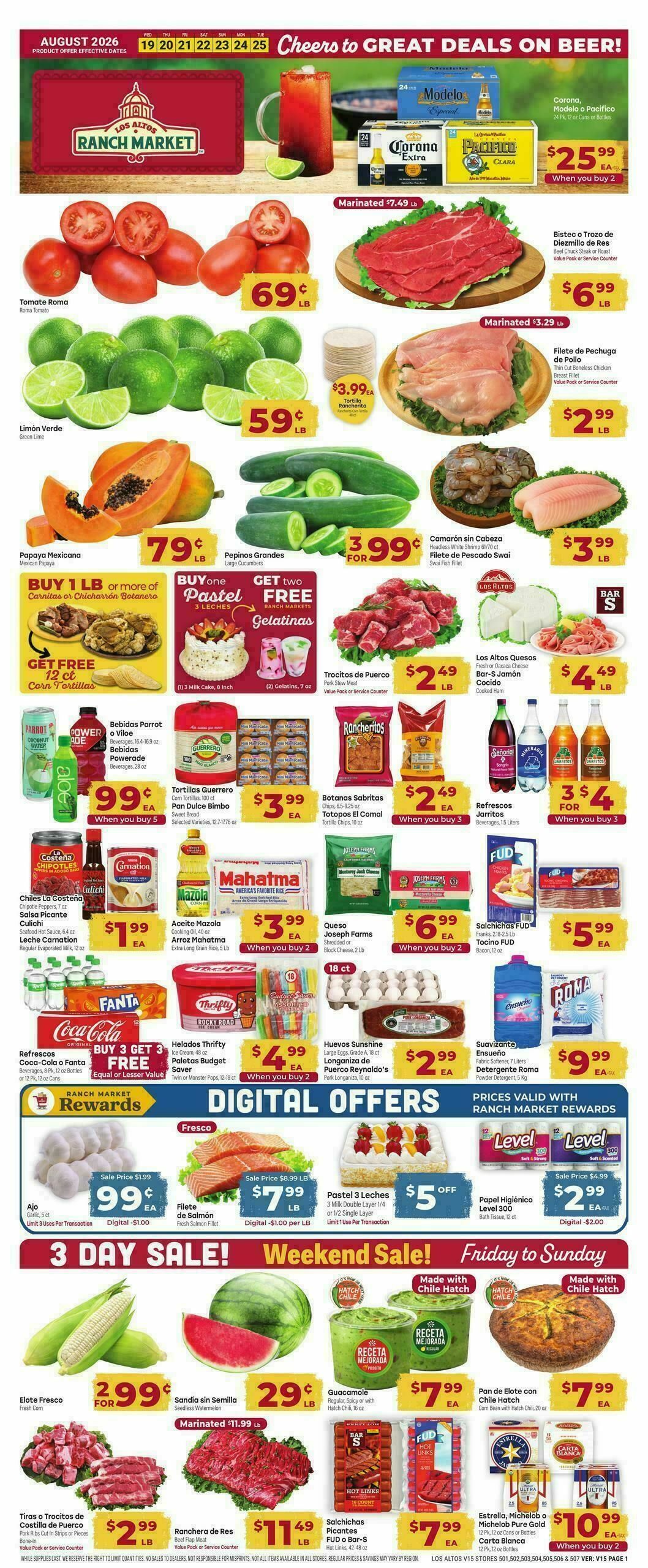 Cardenas Market Weekly Ad from August 19
