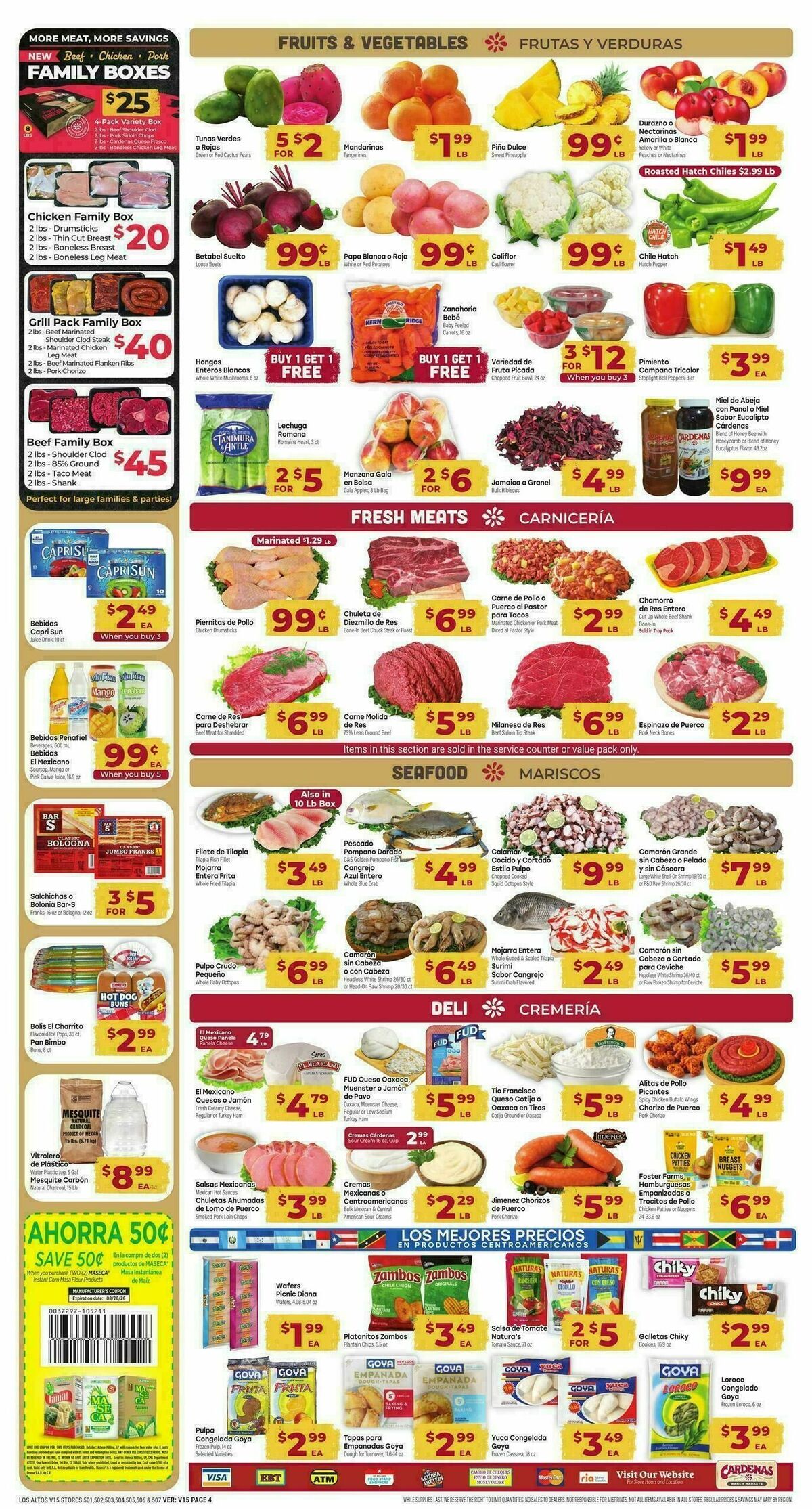Cardenas Market Weekly Ad from August 19