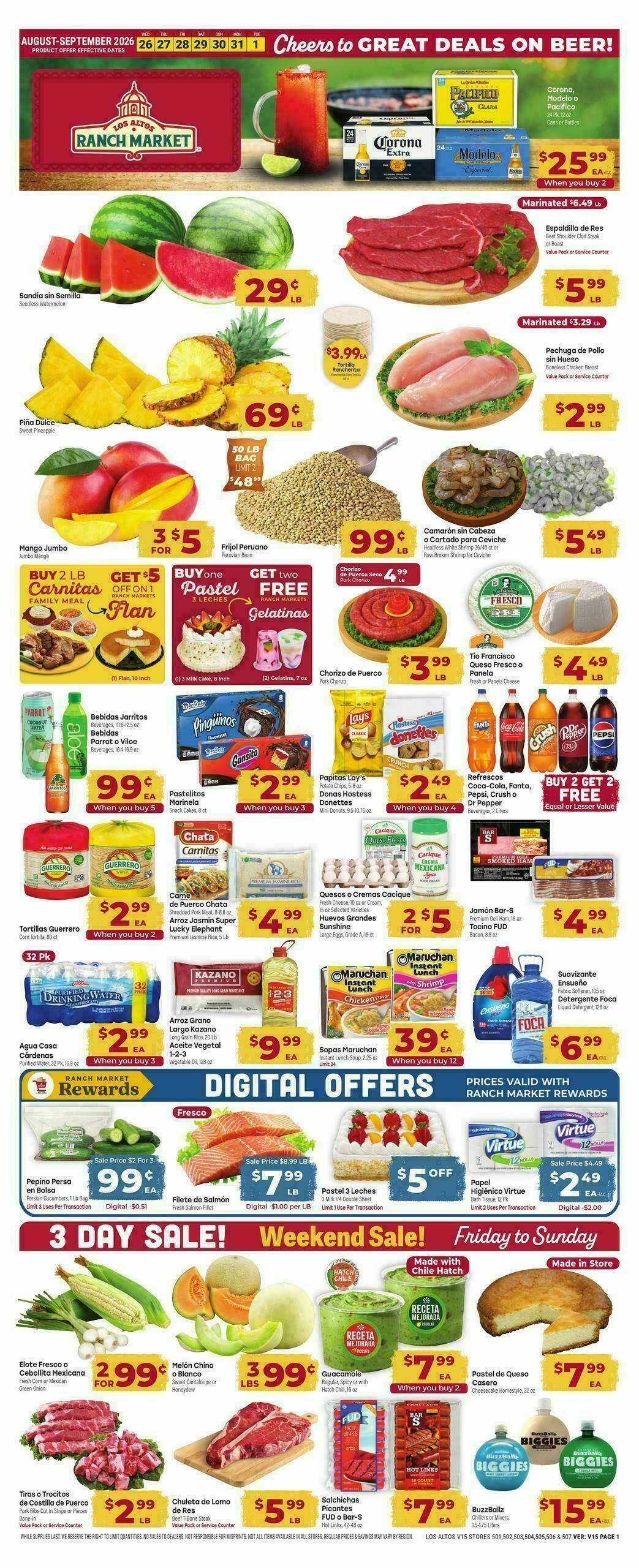 Cardenas Market Weekly Ad from August 26