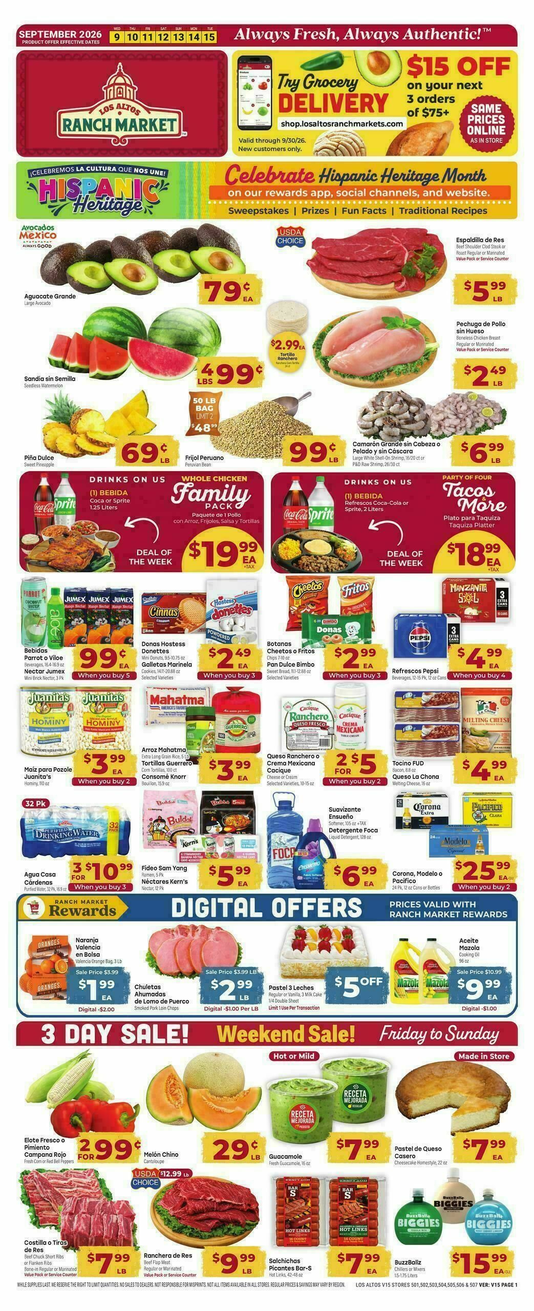 Cardenas Market Weekly Ad from September 9