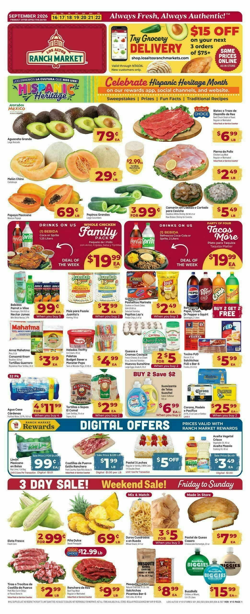 Cardenas Market Weekly Ad from September 16