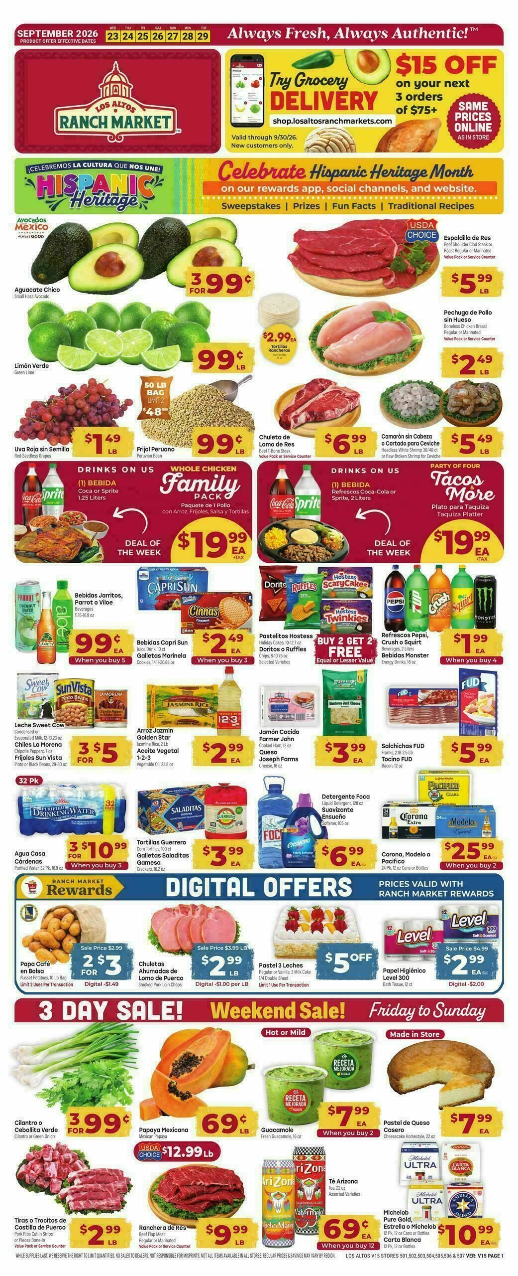 Cardenas Market Weekly Ad from September 23