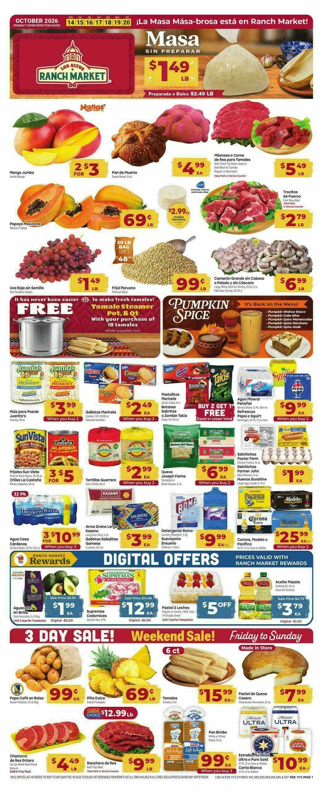 Cardenas Market Weekly Ad from October 14