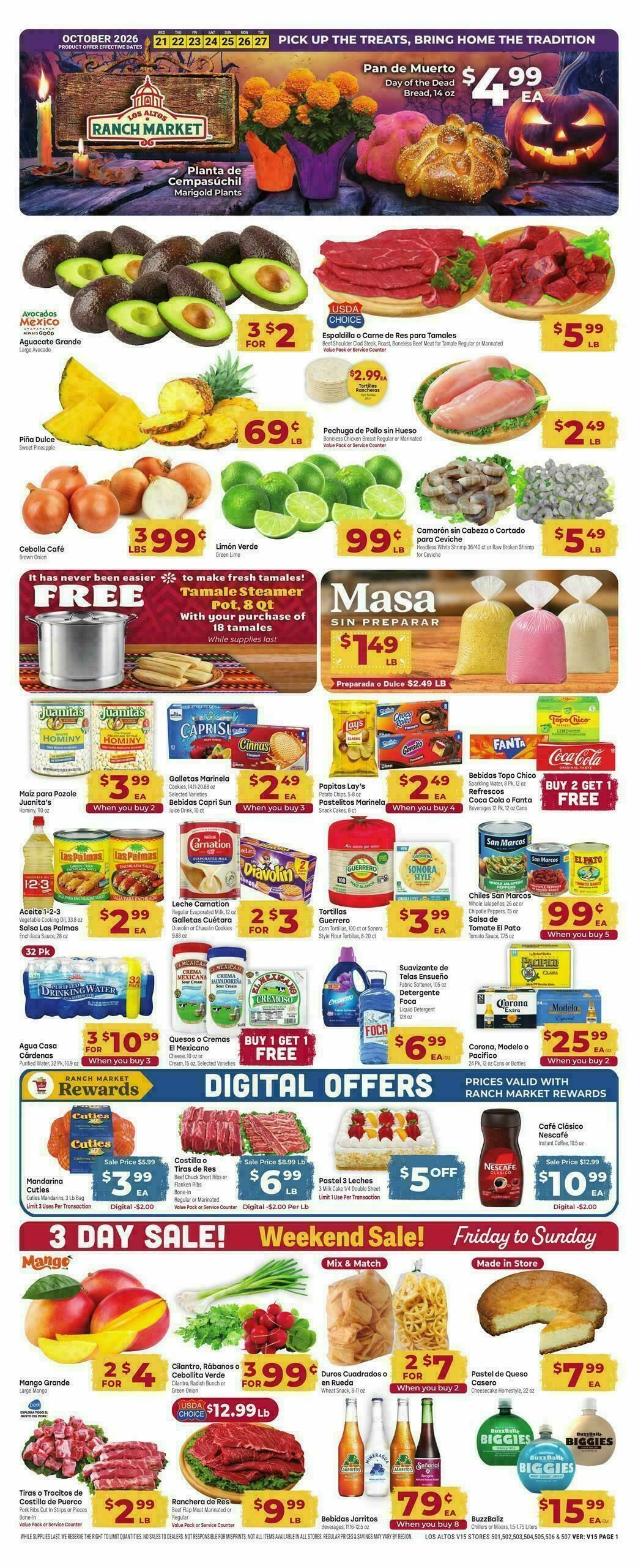 Cardenas Market Weekly Ad from October 21