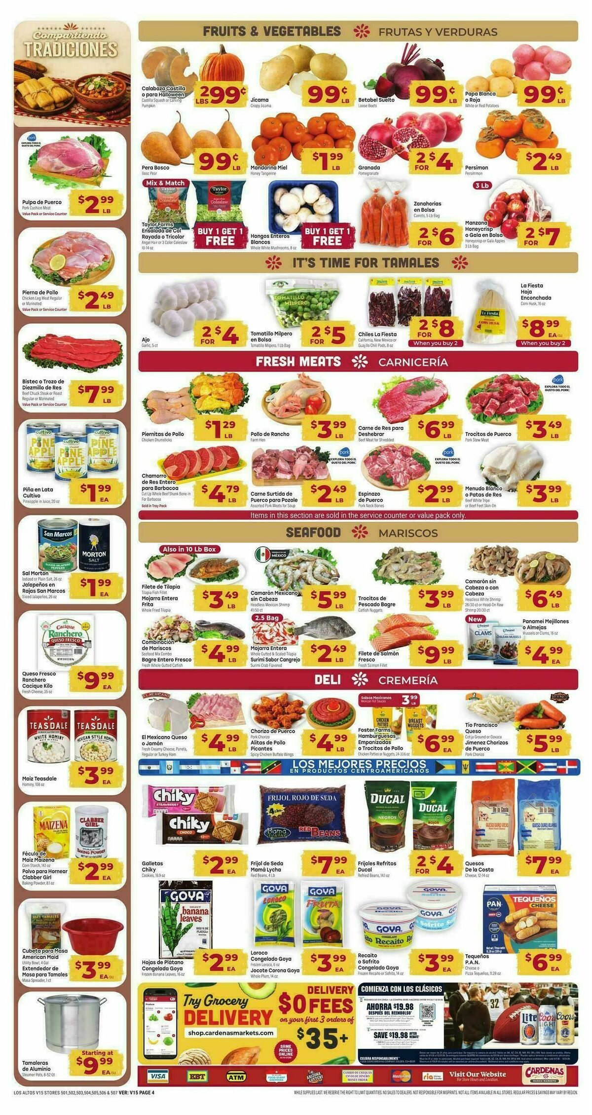 Cardenas Market Weekly Ad from October 21