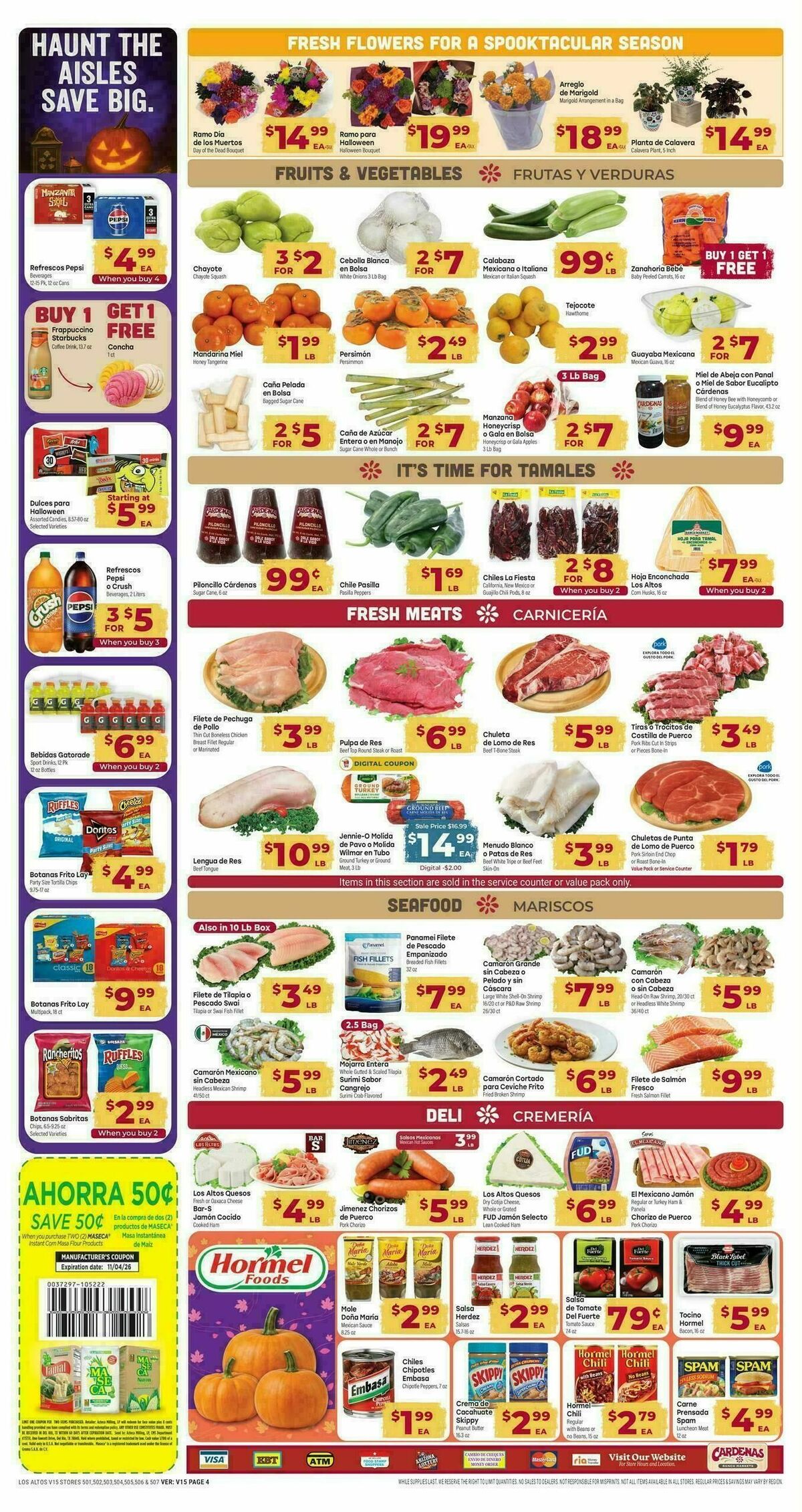 Cardenas Market Weekly Ad from October 28