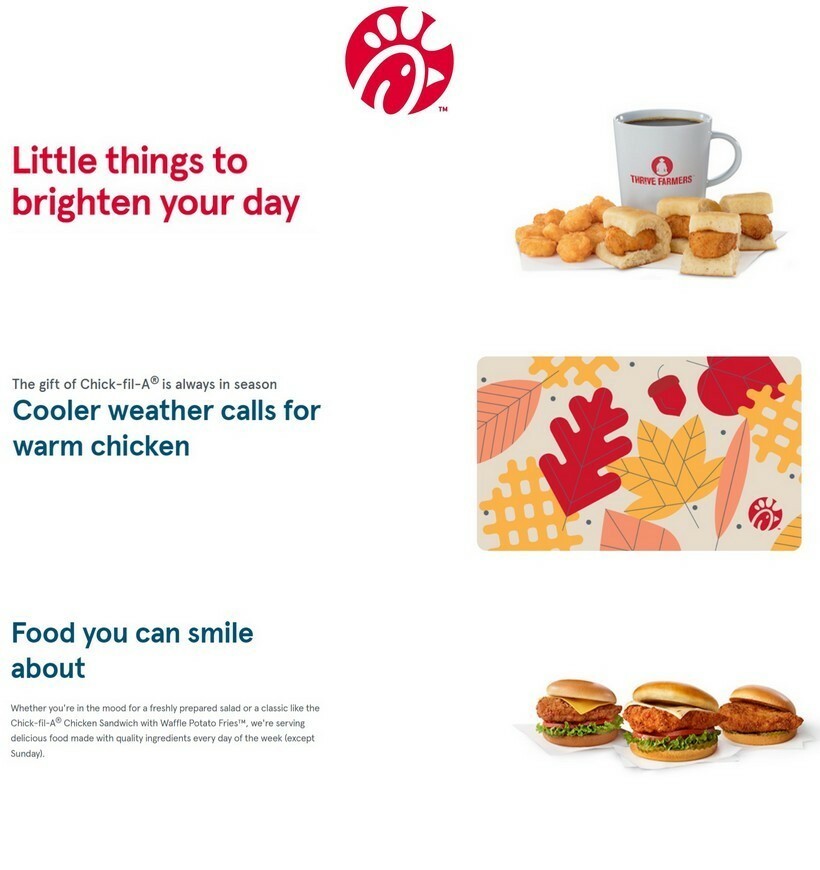 Chick-fil-A Weekly Ad from October 13