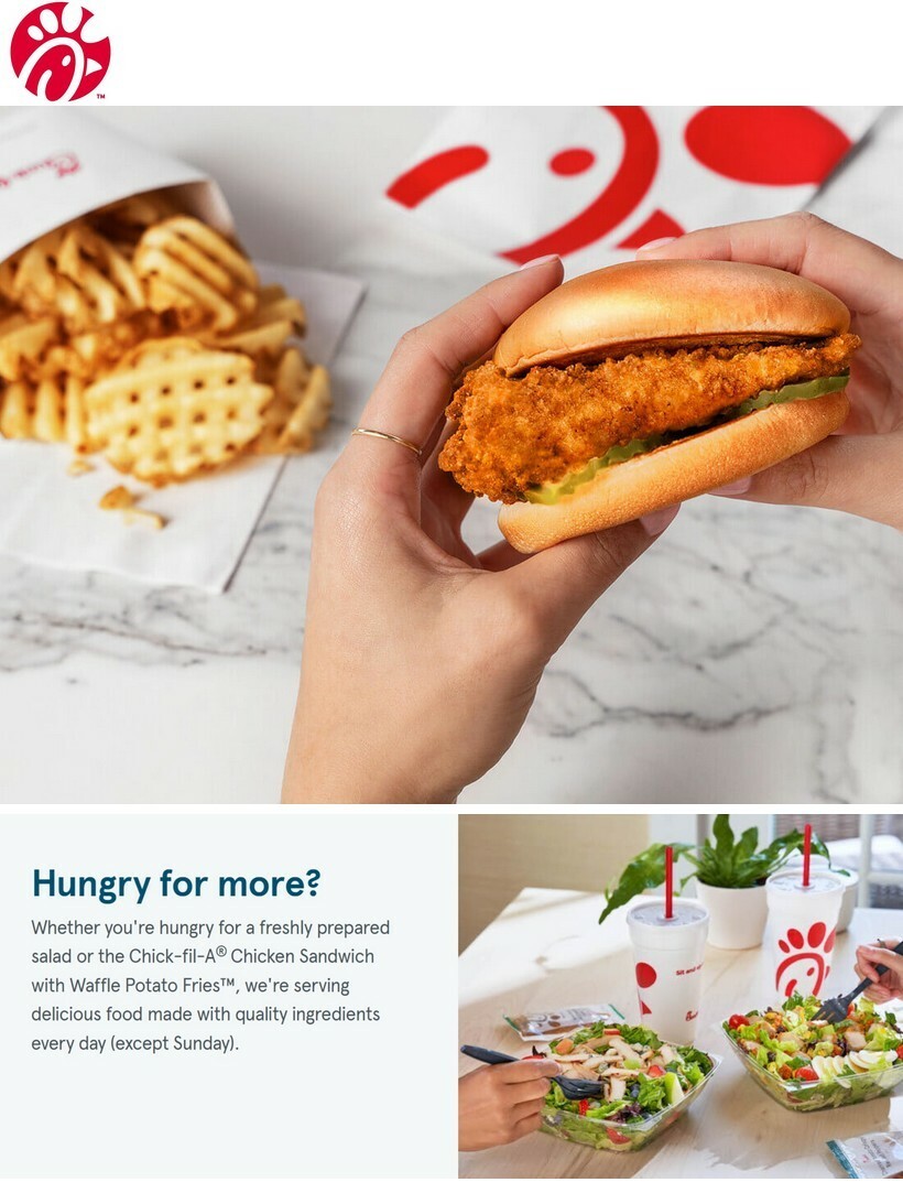 Chick-fil-A Weekly Ad from February 21
