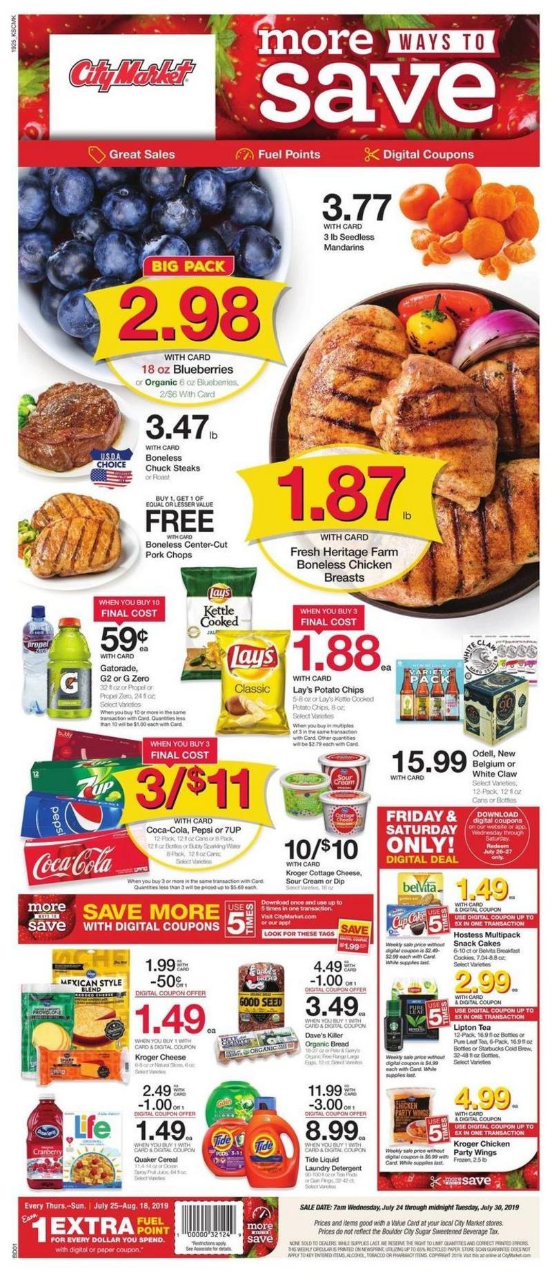 City Market Weekly Ad from July 24